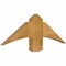 Ekena Millwork Bellingham Rough Sawn Timber Gable Bracket, Western Red Cedar, 36"W x 12"H x 2"D x 6"F, 8/12 Pitch GBW036X12X0206BEL00RWR - alternate 3